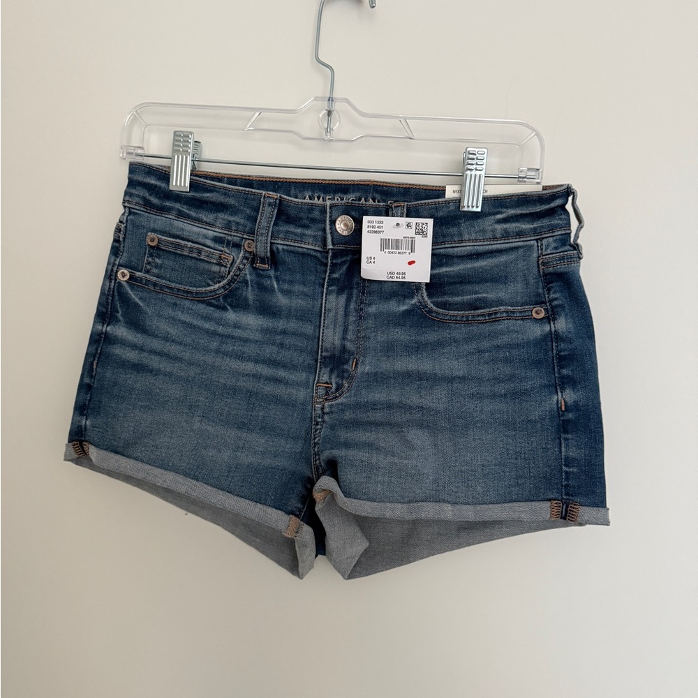 American Eagle Outfitters Dark Blue Jean Shorts